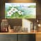 Designart - Blooming Flowers on Summer River - Landscape Artwork Canvas